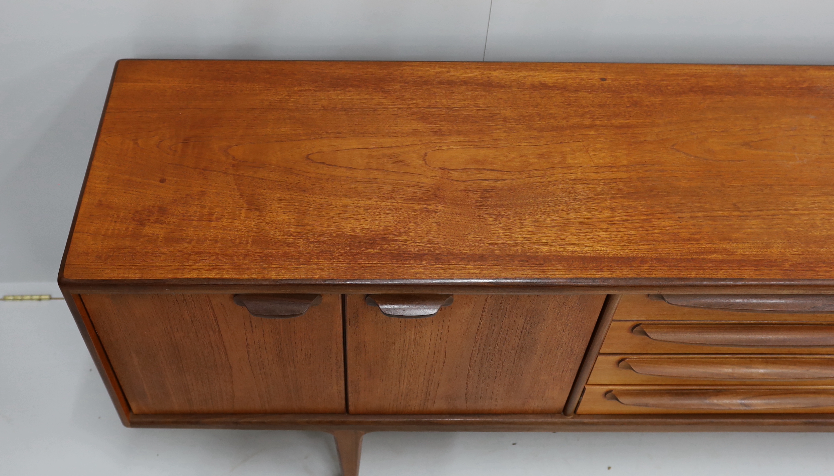 John Herbert for Younger Furniture - A teak 'Sequence' sideboard, length 213cm, depth 46cm, height 79cm